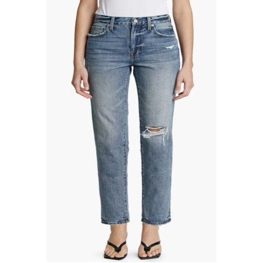 Pistola Denim Women's Presley High Rise Relaxed Distressed Jeans.‎ Size 25